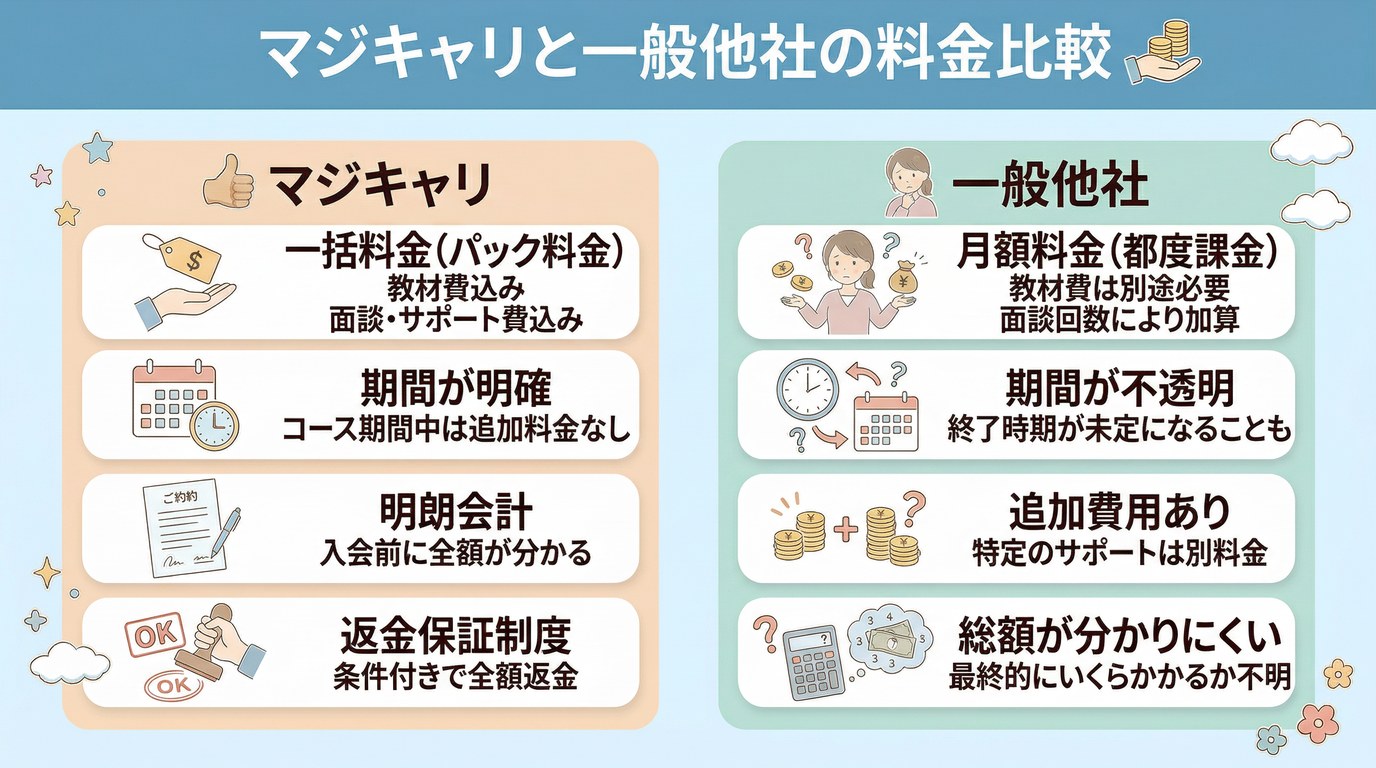 マジキャリの料金比較