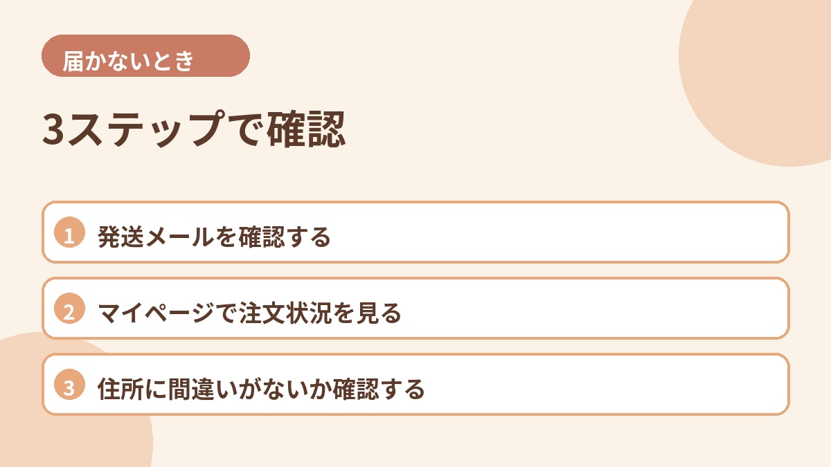 ベースブレッドが届かないときの確認順序